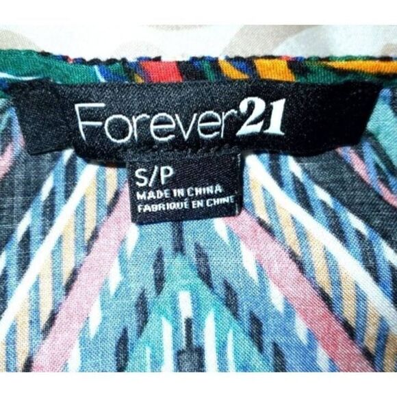FOREVER 21 MULTICOLOR MINI DRESS SZ.S EUC. - Picture 5 of 8